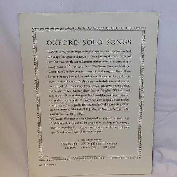 Sheet Music - Lot Of 5 - Oxford solo, Dark Water, Cry Out & Shout Misc Vintage - Picture 7 of 11